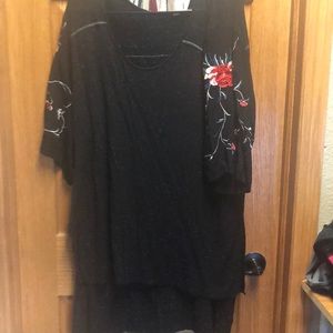 Free People high to low blouse